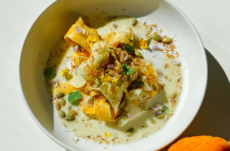 Shaved Butternut Squash Salad